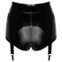 Noir - pantalones cortos brillantes con liguero (negro) - M