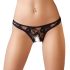 Cottelli - Tanga sexy de encaje (negro) - XL
