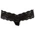 Cottelli - Tanga encaje con perlas (negro)