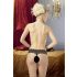 Cottelli - Tanga encaje con perlas (negro)