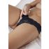 Cottelli - Tanga encaje con perlas (negro)