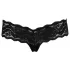 Cottelli - Tanga de encaje con perlas - negro - L