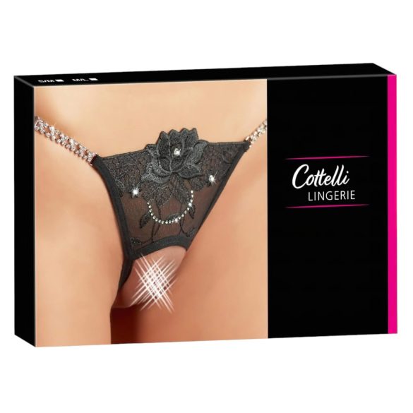 Cottelli - Brillo floral - tanga abierta - M/L