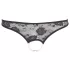 Cottelli - Tanga abierto de encaje con perlas - negro - M
