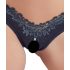 Cottelli - Braguita abierta floral con perlas (negro) - L