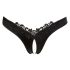 Cottelli - Braguita abierta floral con perlas (negro) - L