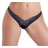 Cottelli - Braguita abierta floral con perlas (negro) - L