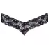 Cottelli - tanga de encaje con doble perla - negro - M