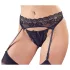 Cottelli - liguero y tanga de encaje - negro - XL