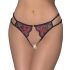 Cottelli - braguitas femeninas negras con rosas, diseño abierto - (S-L)