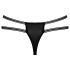 Cottelli - tanga de lujo abierta con anillo (negro)