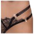 Cottelli - tanga de lujo con anillos (negro) - M/L