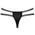Cottelli - tanga de lujo con anillos (negro) - M/L