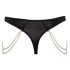 Cottelli - tanga lujoso bordado perlas (negro)