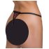 Cottelli - tanga de lujo con perlas y rosas (negro)