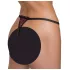 Cottelli - tanga de lujo con perlas y rosa - negro