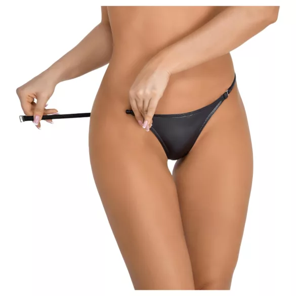 Noir - tanga brillante - negro