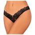 Obsessive Donna Dream - tanga abierta de encaje (negro)