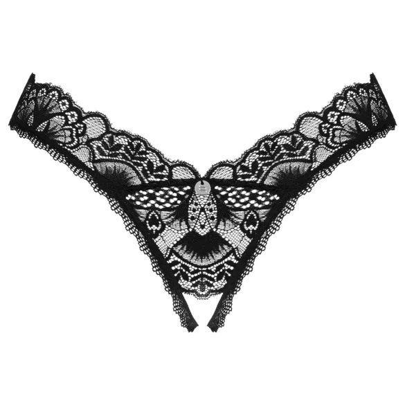 Obsessive - tanga abierto de encaje - negro - M/L