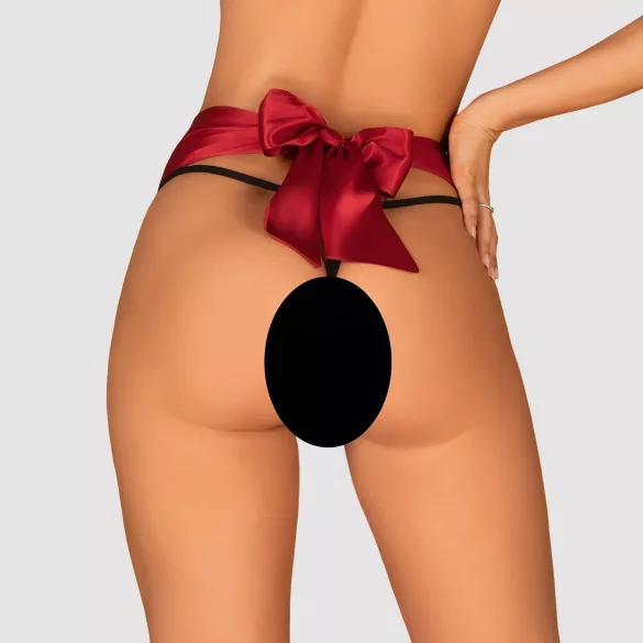 Obsessive - tanga con lazo - color rojo - L/XL