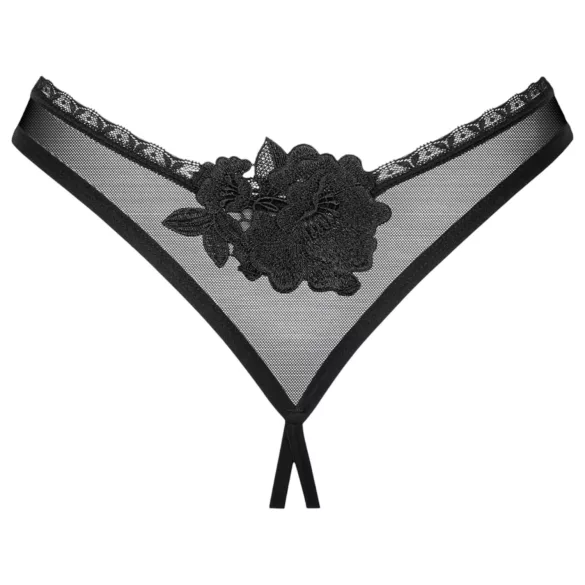 Obsessive - tanga abierto - encaje - negro - M/L