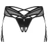 Obsessive Dominna - liguero con tirantes - encaje - negro - L/XL