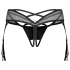 Obsessive Dominna - liguero con tirantes - encaje - negro - L/XL