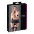 Cottelli Plus Size - liguero encaje con cintas - negro