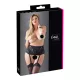 Cottelli Plus Size - liguero encaje con cintas - negro - 3XL