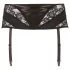 Cottelli Plus Size - liguero encaje con cintas - negro - 3XL