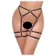 Cottelli - tanga femenina fina - negro - L/XL
