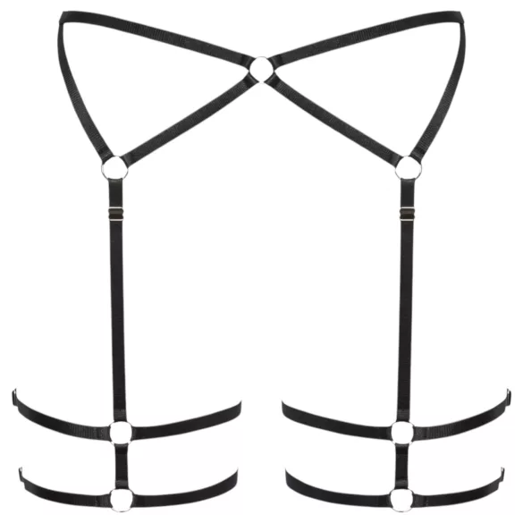 Cottelli - tanga femenina fina - negro - L/XL