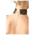Cottelli - gargantilla de encaje de cuero sintético, accesorio de disfraz BDSM