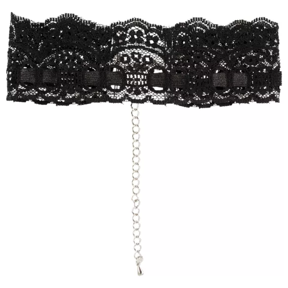 Cottelli - gargantilla de encaje de cuero sintético, accesorio de disfraz BDSM