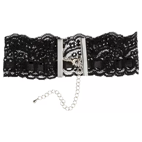 Cottelli - gargantilla de encaje de cuero sintético, accesorio de disfraz BDSM