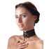 Cottelli - Collar de encaje con cordones (negro)