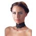 Cottelli - Collar de encaje con cordones (negro)