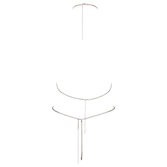 Cottelli - Bikini de cadena con strass - Plata