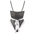 Cottelli - body de sirvienta sexy - lencería negra - L
