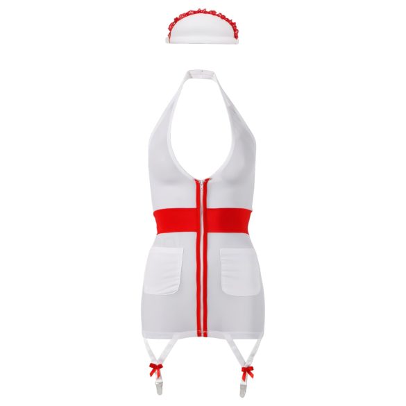 Cottelli - Disfraz de enfermera con liguero para mujer - M