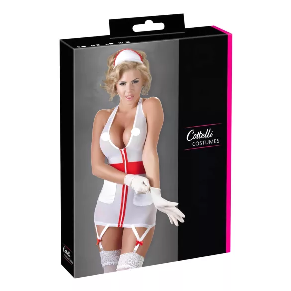Cottelli - Disfraz de enfermera con liguero para mujer - L