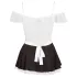 Cottelli - Disfraz de sirvienta sexy - encaje - negro - L