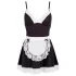 Cottelli - disfraz de sirvienta sexy - negro y blanco - vestido con delantal
