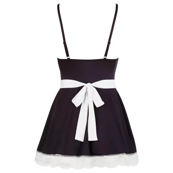 Cottelli - disfraz de sirvienta sexy - negro y blanco - vestido con delantal