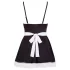 Cottelli - disfraz de sirvienta sexy - negro y blanco - vestido con delantal