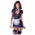Cottelli - disfraz de criada sexy con liguero - negro y blanco - M