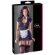 Cottelli - disfraz de criada sexy con liguero - negro y blanco - XL