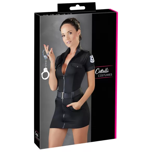 Cottelli Police - disfraz de policía sexy mujer - vestido negro