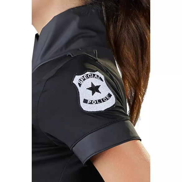 Cottelli Police - disfraz de policía sexy mujer - vestido negro - XL