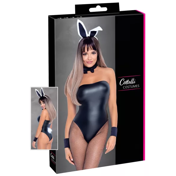 Cottelli Bunny - disfraz erótico de coneja brillante - 5 piezas